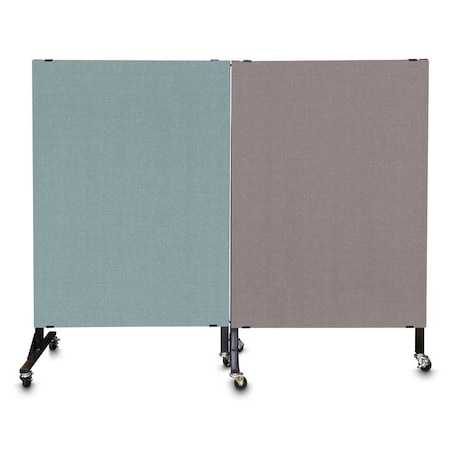 United Visual Products Enclosed Corkboard, 1 Door, 72"x48", 4" Fra UV3426-BLACK-SURF